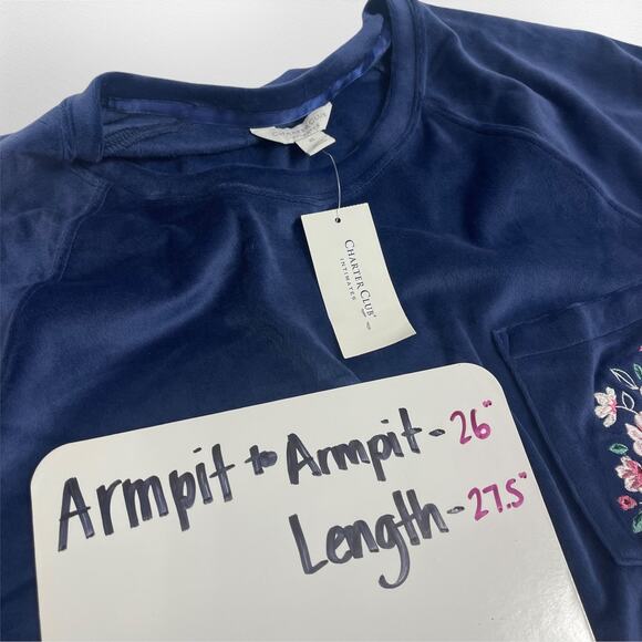 Charter Club Intimates Sweater Pajama Top Womens Size XL NWT - Picture 5 of 7